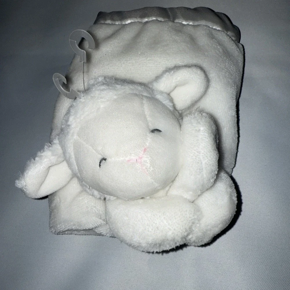 Baby‎ Lovey Security Blanket , White Lamb